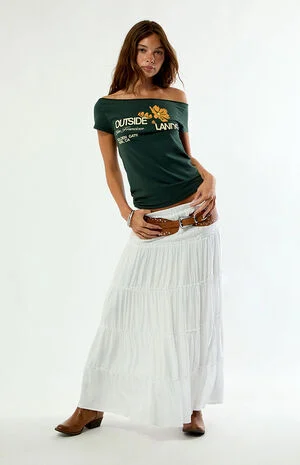 x Outside Lands Poppy Off-The-Shoulder T-Shirt image number 5
