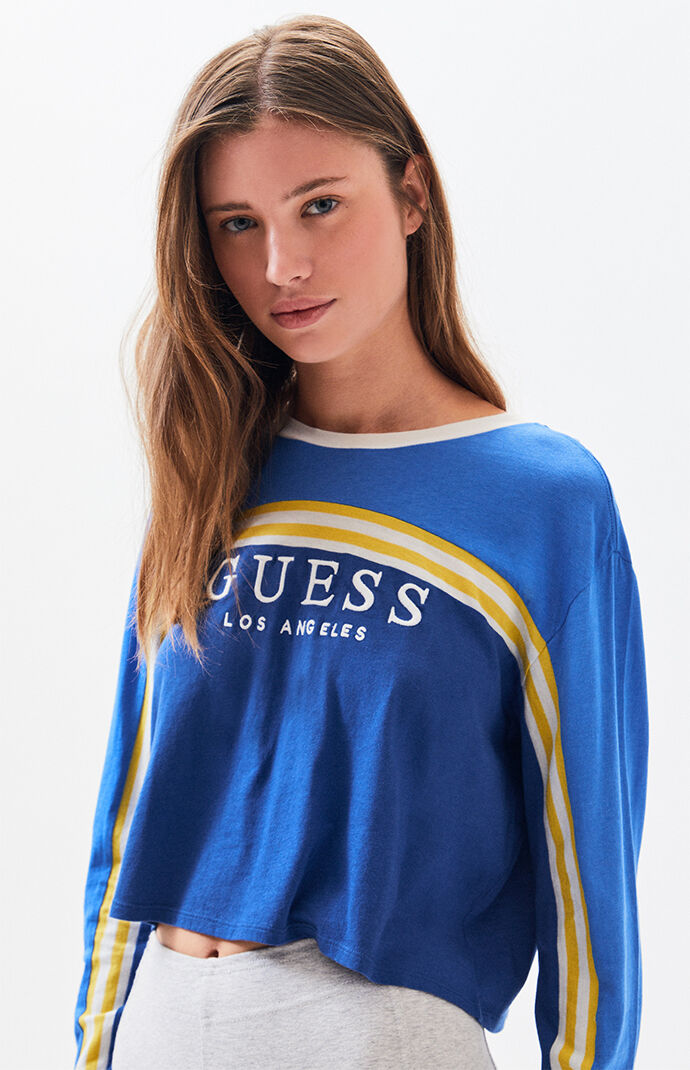 guess color block shirt