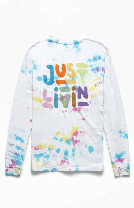 Tie-Dyed Just Livin' Long Sleeve T-Shirt