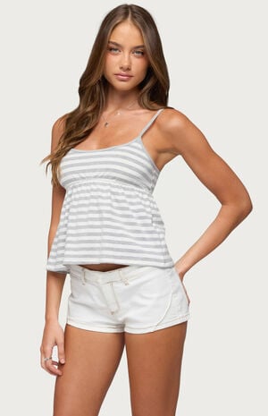 Zacharia Striped Babydoll Top image number 2