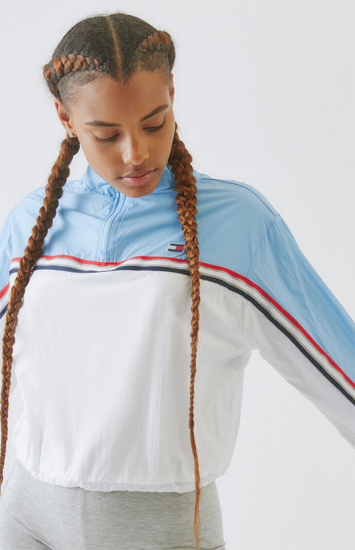 Nylon Half Zip Pullover