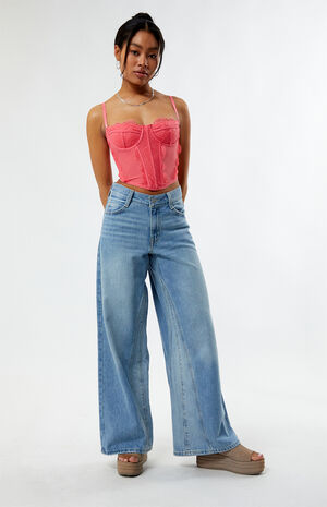Light Indigo '94 Wide Leg Baggy Jeans image number 1