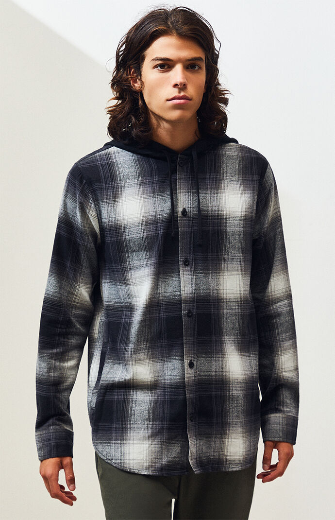 Pacsun cheap flannel hooded