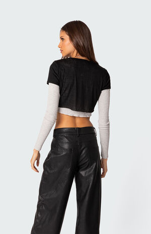 Layered Long Sleeve T-Shirt image number 4