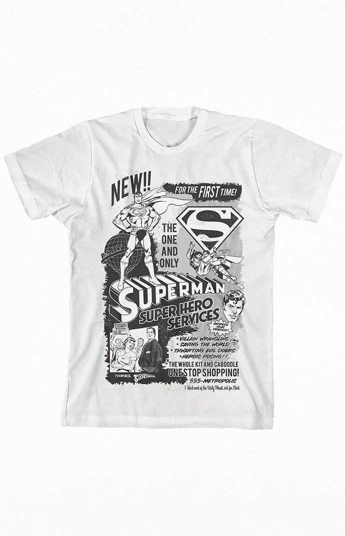 Retro superman t shirt hotsell