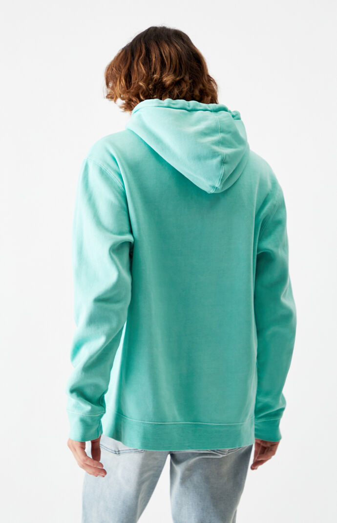 Teal Vintage Wash Oversized Hoodie