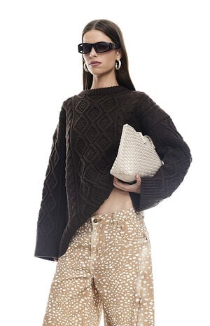 Gigi Cable Knit Sweater image number 2