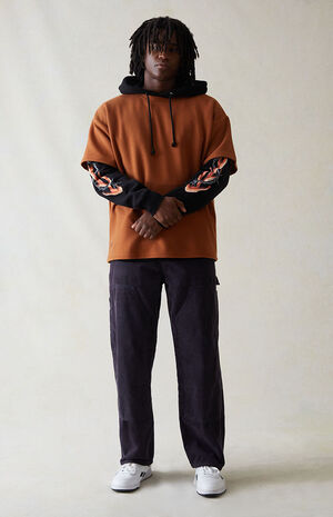 Navy Baggy Corduroy Pants image number 2