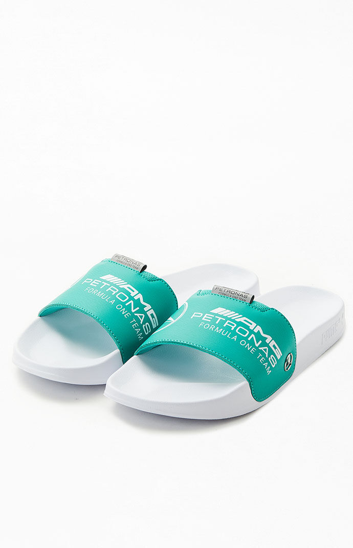 Puma mercedes mapm leadcat white & green casual sandal store