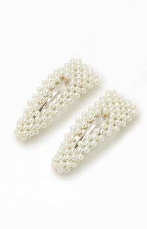 2 Pack Pearl Hair Clips