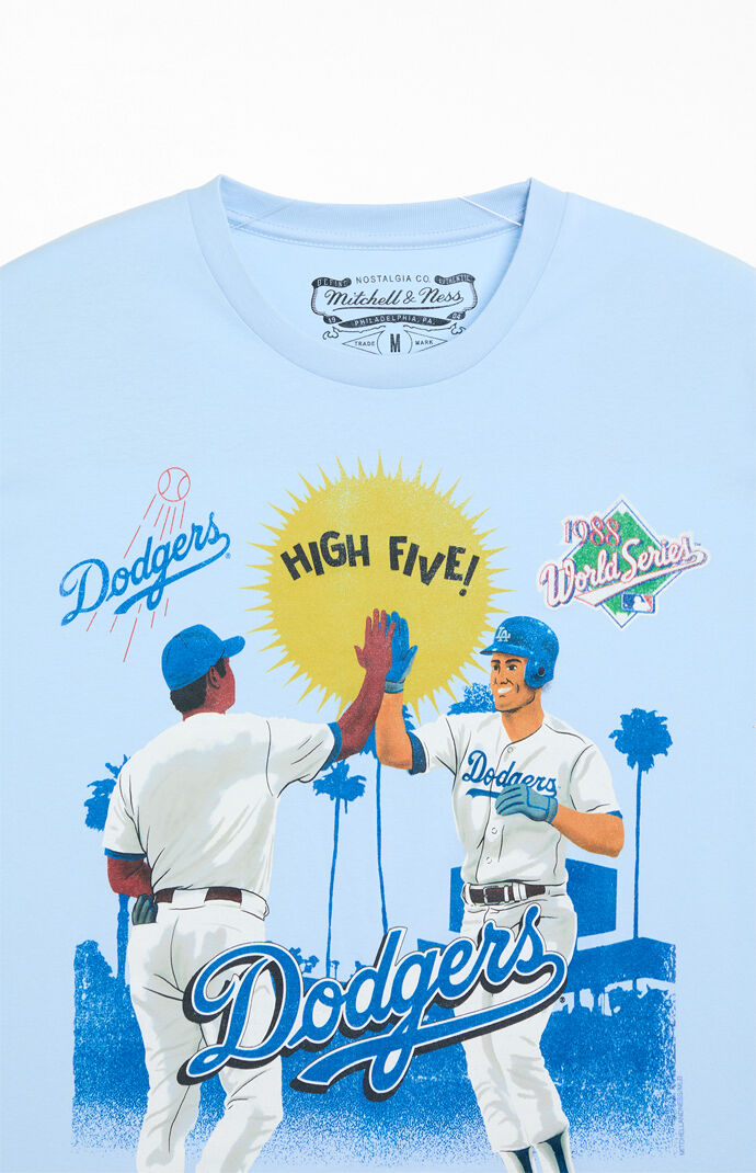Mitchell & Ness LA Dodgers High Five T-Shirt | Pacsun