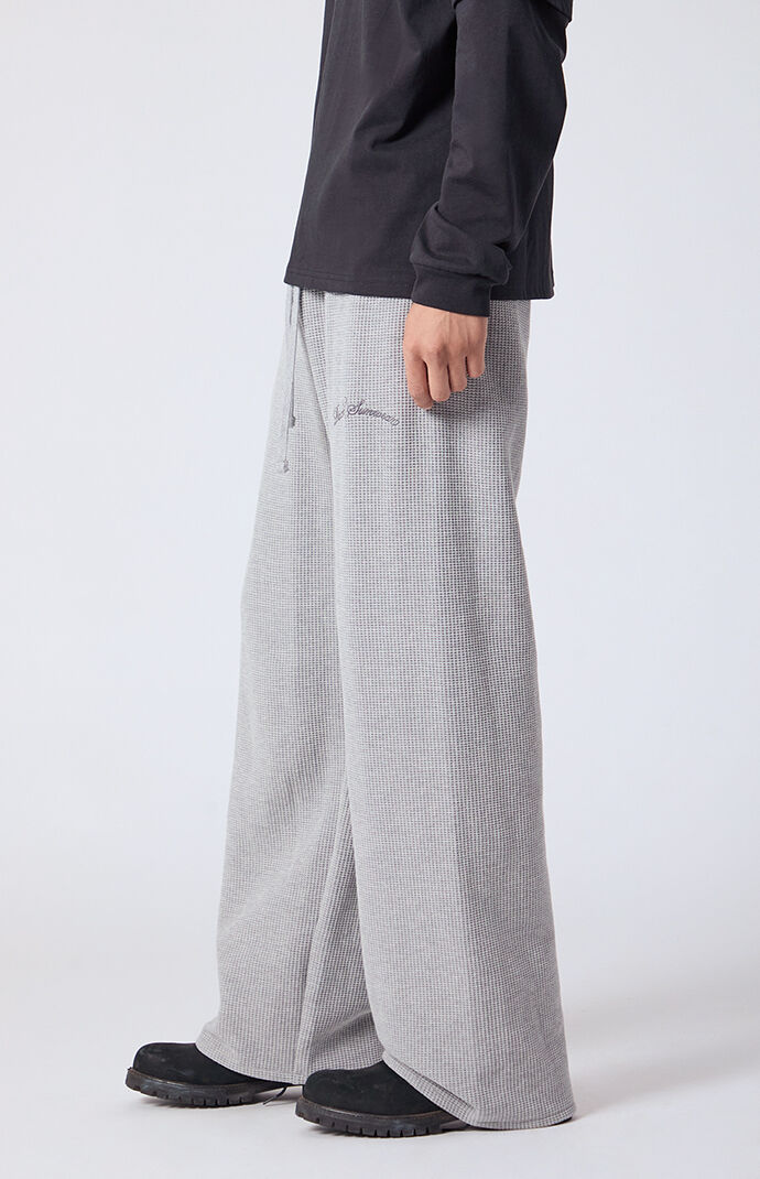 Pacsun Waffle Knit Extreme Baggy Sweatpants