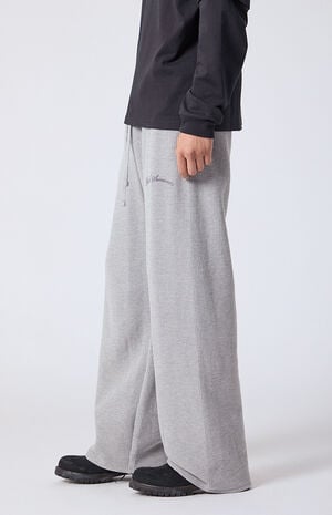 Waffle Knit Extreme Baggy Sweatpants image number 3