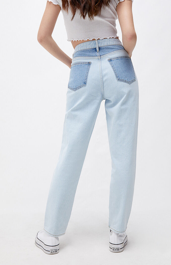 Pacsun hopper patch denim mom shorts clearance