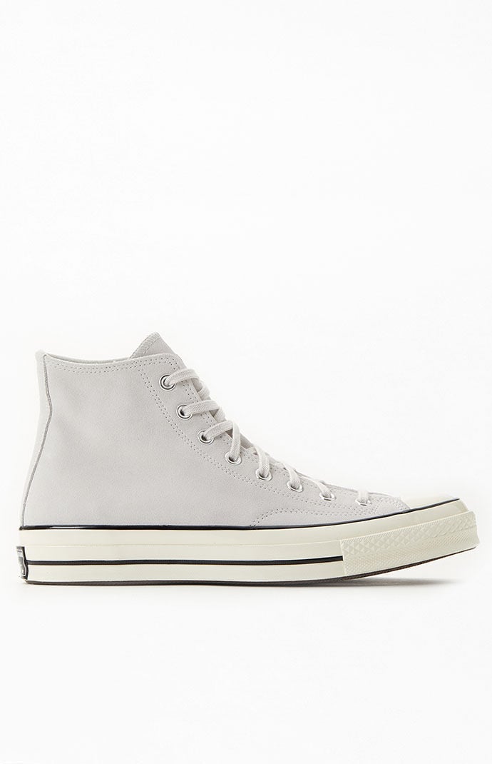 Grey suede online converse high tops