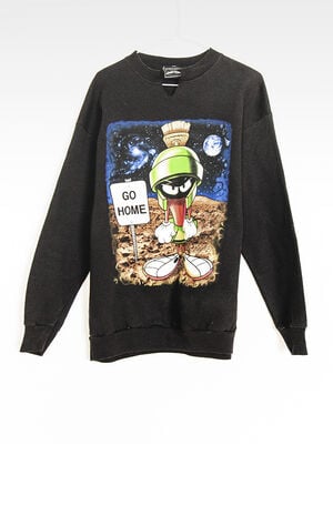 Upcycled Marvin Martian Crew Neck Sweatshirt image number 1