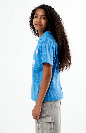 All Stars Light Blue Mesh Soccer Jersey image number 4