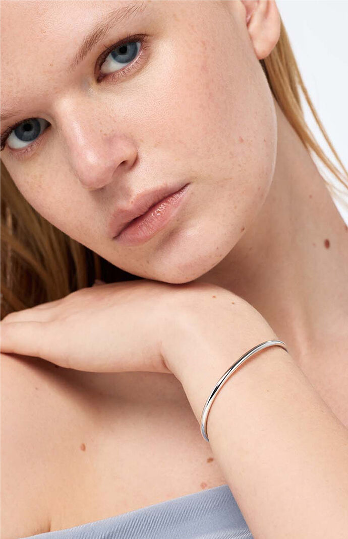Ana Luisa Carter 3mm Silver Bangle Bracelet
