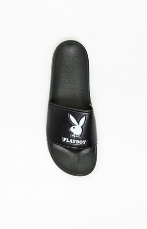 x Playboy Black Slide Sandals image number 5