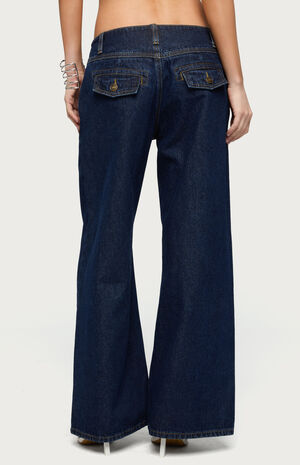 Petite Meredith Low Rise Wide Leg Jeans image number 3