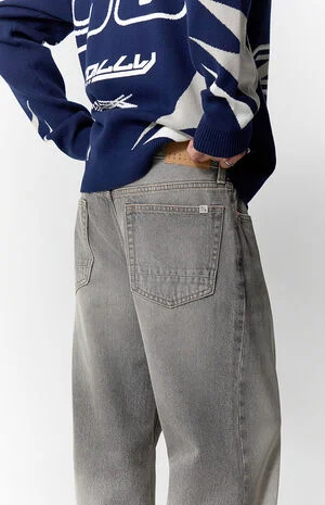 Bennet Baggy Flare Jeans Gray image number 5
