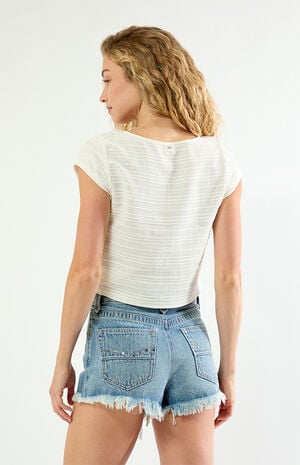 Your Call Woven Short Sleeve Top image number 3
