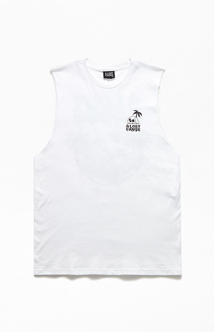 Washed Sleeveless T-Shirt