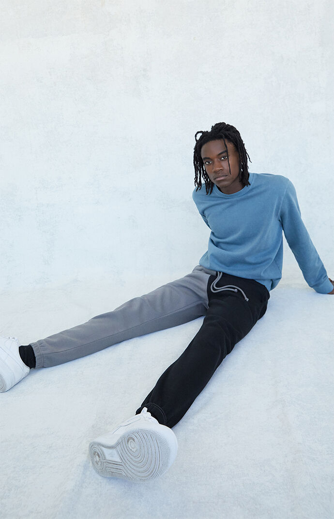 Black Basic Fleece Sweatpants