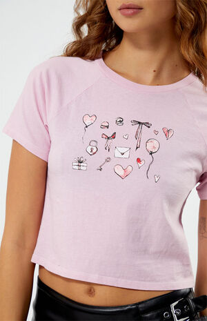 Heart Balloon Raglan T-Shirt image number 2