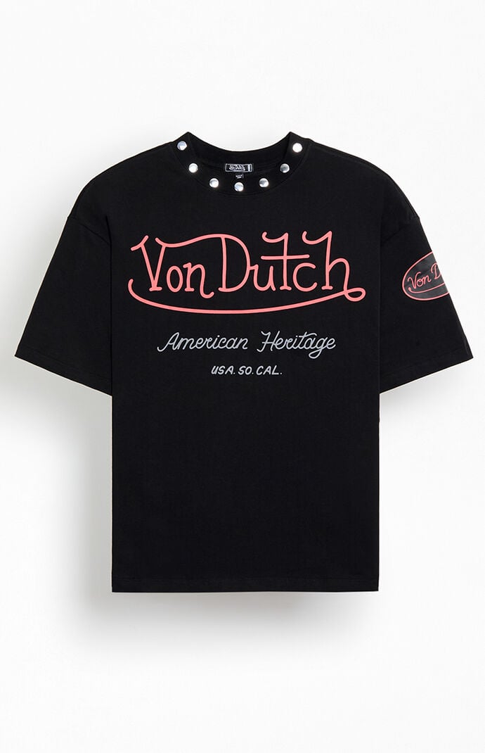 Von Dutch Studded Oversized T-Shirt