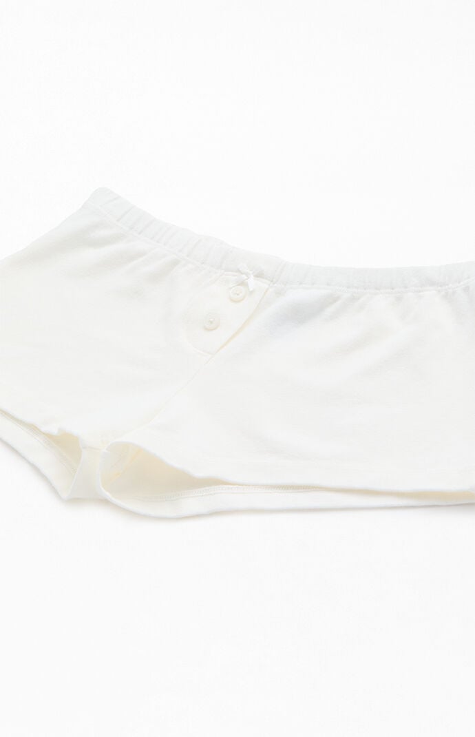 John Galt White Boxer Boyshorts