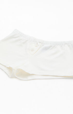 White Boxer Boyshorts image number 2