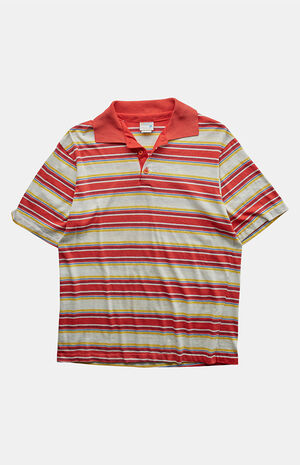 80s Striped Polo Top image number 1