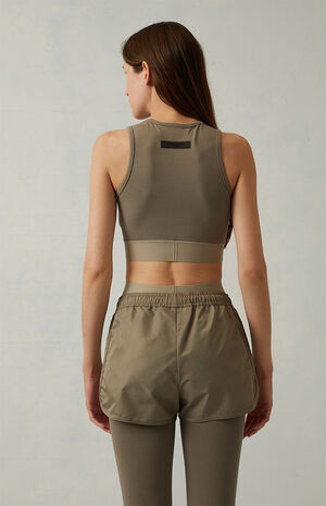Women's Desert Taupe Running Shorts image number 4