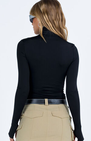 Eco Black Elysium Turtleneck Sweater image number 5
