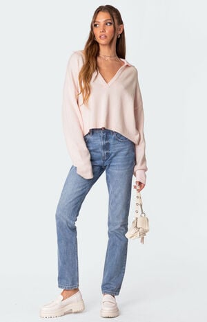 Marcie Oversized Cropped Sweater image number 2