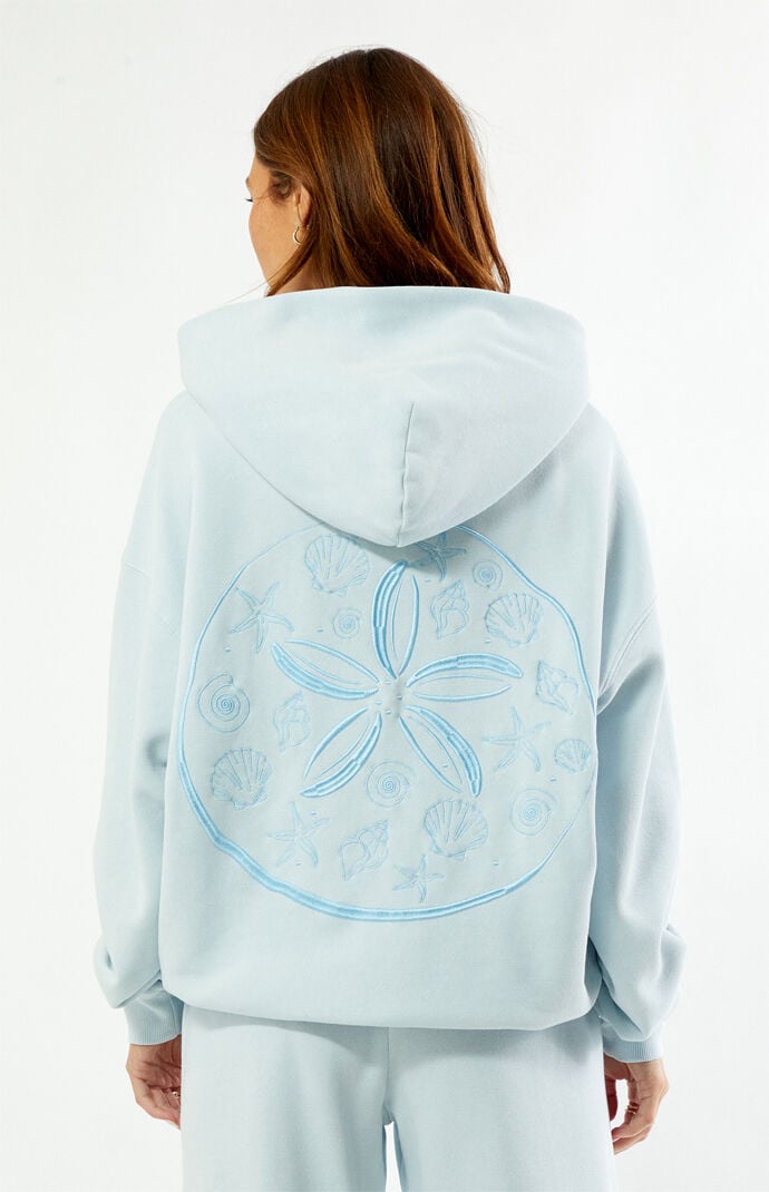 Pacsun Seashell Embroidered Oversized Hoodie
