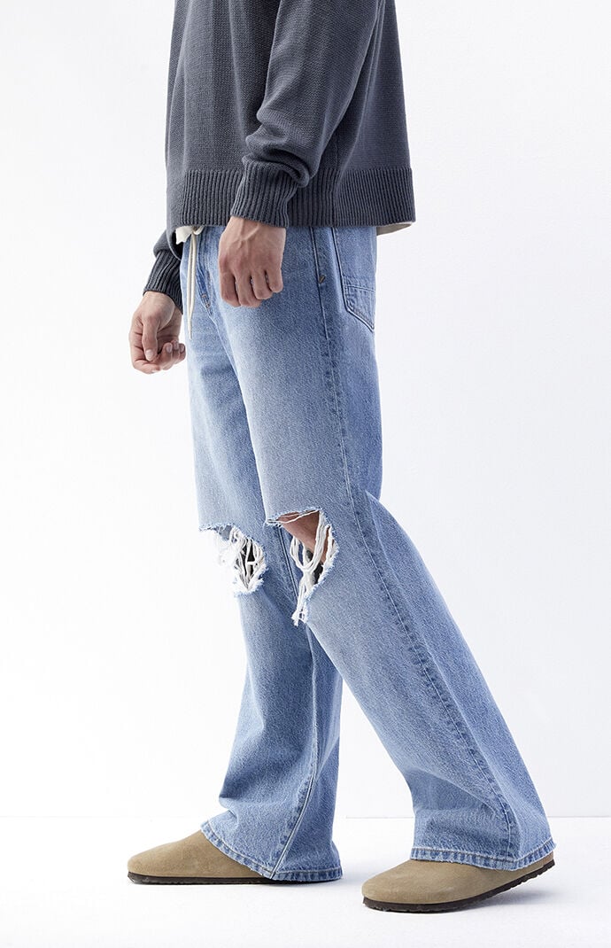Pacsun Medium Indigo Extreme Baggy Destroyed Jeans | Pacsun