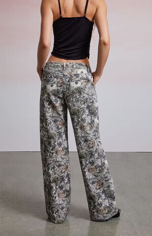 Tree Camo Low Rise Baggy Jeans image number 4
