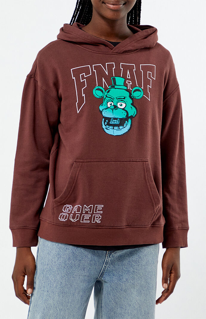 Five Nights at Freddy's Kids Game Over Checkerboard Pigment Hoodie