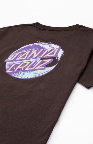 Kids Brown Wave Dot T-Shirt image number 4