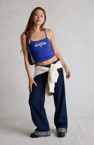 x NFL LA Rams Sculpted Tank Top image number 1