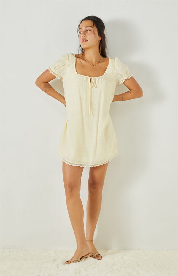 mini white dress near me Flirty White Mini Dress- Women's Corset Dress- Short White Dress Large