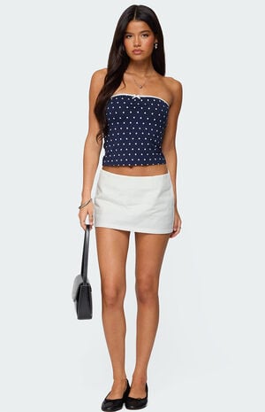 Built in Bra Polka Dot Top image number 2