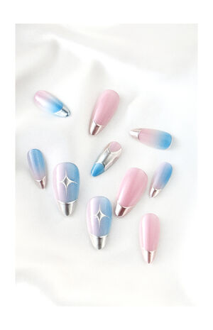 Titanium Jelly Press-On Nails image number 3