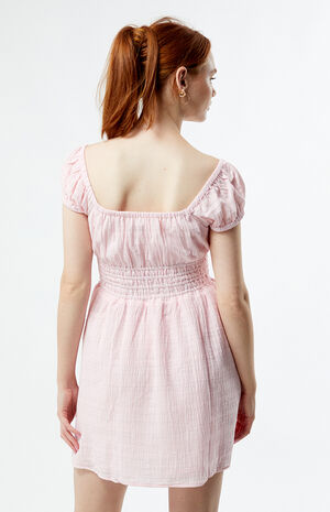 Washed Out Cap Sleeve Mini Dress image number 3