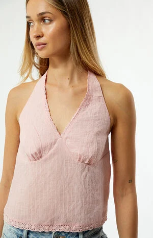 Charlie Embroidered Trim Tank Top image number 3