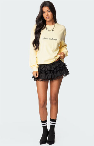 Honeybee Oversized Long Sleeve T-Shirt image number 3