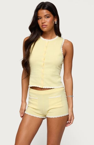 Leila Scalloped Knit Tank image number 1