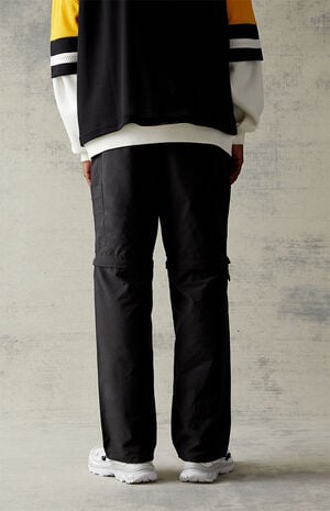 Black Zip Off Baggy Cargo Pants image number 5